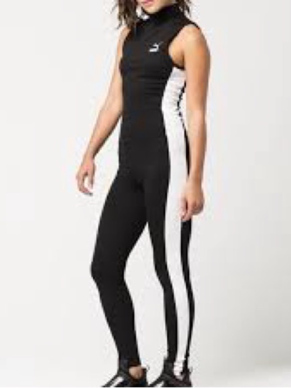 Puma Sleeveless Bodycon Mock Neck Jumpsuit